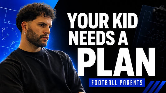 Alan Deriard outlining the step-by-step plan for player development and professional football trials.